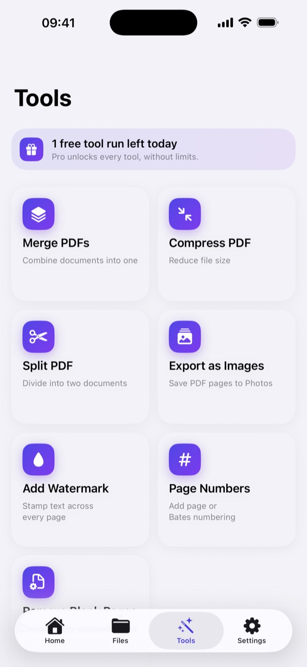 PDF tools: merge, compress, split and watermark